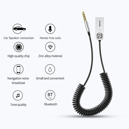 Cable Receptor Inalámbrico Bluetooth Transmisor A Aux 3.5mm
