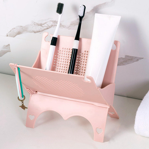 Estante De Almacenamiento De Escritorio Soporte De Rosado