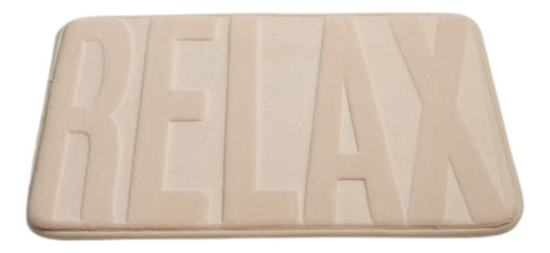 Alfombra De Baño Memory Foam Relax Color Natural