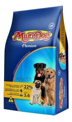 Ração Multidog Premium Sabor Carne 15kg