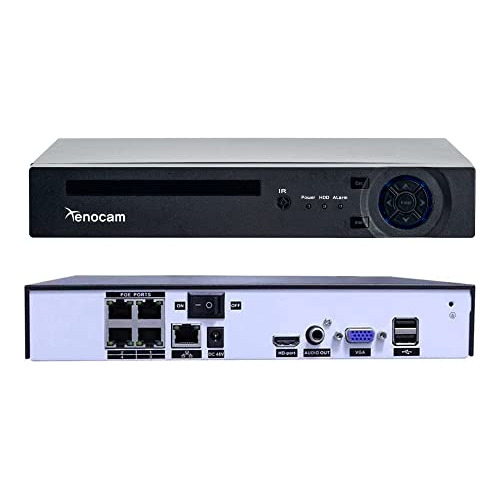 Xenocam 4ch Poe Nvr 5mp H.265 Security Network Video Recorde