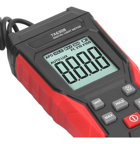 Medidor De Iluminómetro Digital 200000lx Automático De Alta
