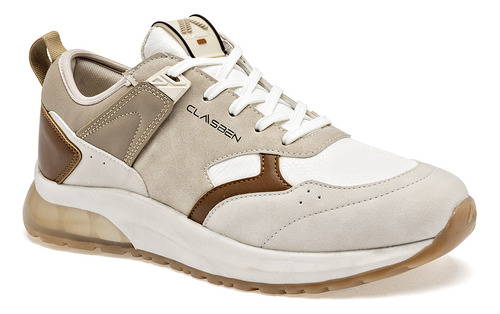 Tenis Casual Hombre Clasben Latte 126-211