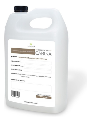 Jabón Líquido Corporal Biodegradable De  Verbena  1 Galón