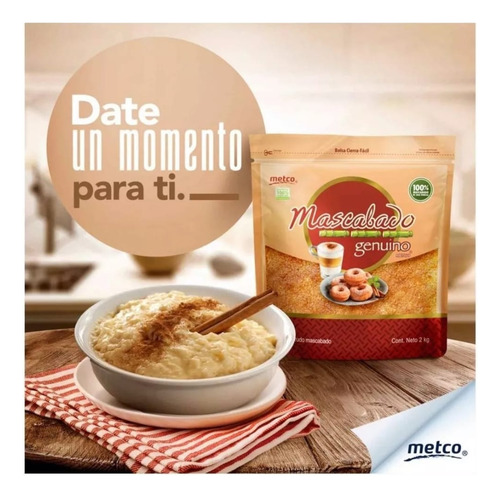Azucar Mascabado Genuino 2 Kg (2 Pack) Alta Pureza Morena