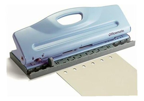 Perforadora de papel Officemate 541888 color azul / patchwork
