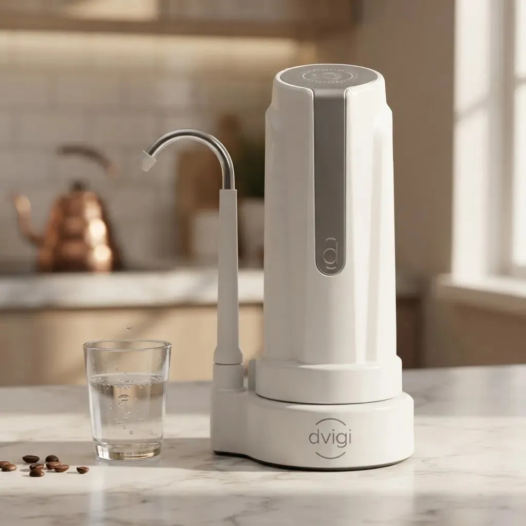 Purificador de Agua Dvigi AS Plus Sobre Mesada Elimina Arsénico y Metales Pesados