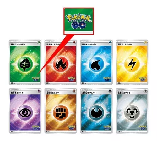 Kit 80 Energias Pokémon para jogar (10 de cada tipo)