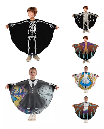 Fantasia Infantil Menino Vampiro Halloween Luxo Com 5 Peças