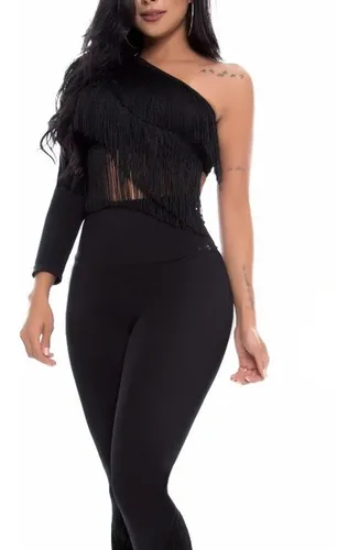 Blusas Con Una Sola Manga Negra Femenina Vestidos MercadoLibre