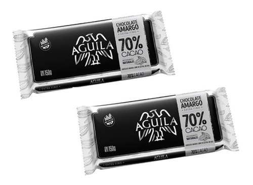 Chocolate Aguila 70% Cacao 2 X 150g  Oferta En Golosinar