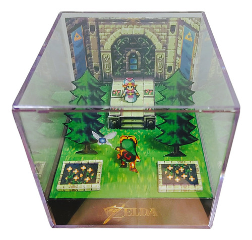 Cubo Diorama 2d Zelda
