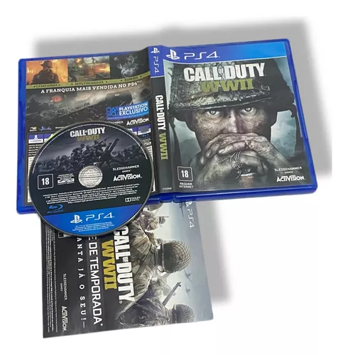 CALL OF DUTY WW2 PS4 INGLES, MIDIA FISICA, SEMINOVO, GARANTIA