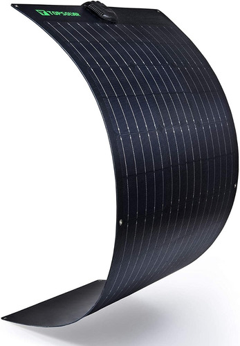 Topsolar Negro Cargador Panel Solar Flexible 100 Watts