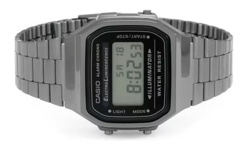Reloj Casio A168WGG-1B Digital Gris Retro
