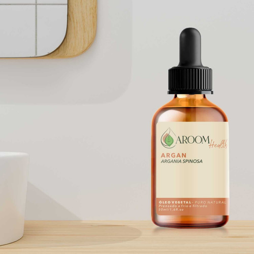 Óleo Vegetal De Argan 100% Puro - 50 Ml Aroom Health