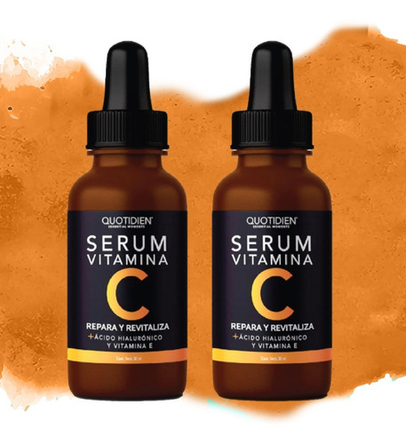 2 X Serum Vitamina C + Ácido Hialurónico + Vitamina E