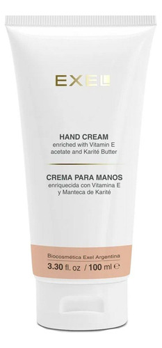 Crema Para Manos Exel Con Vitamina Siliconas Y Manteca 100ml