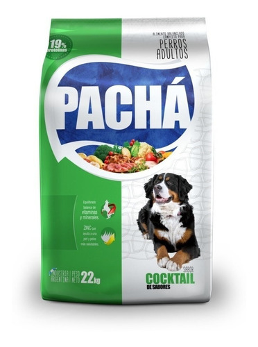 Alimento Pachá para perro adulto sabor cocktail de sabores en bolsa de 22 kg
