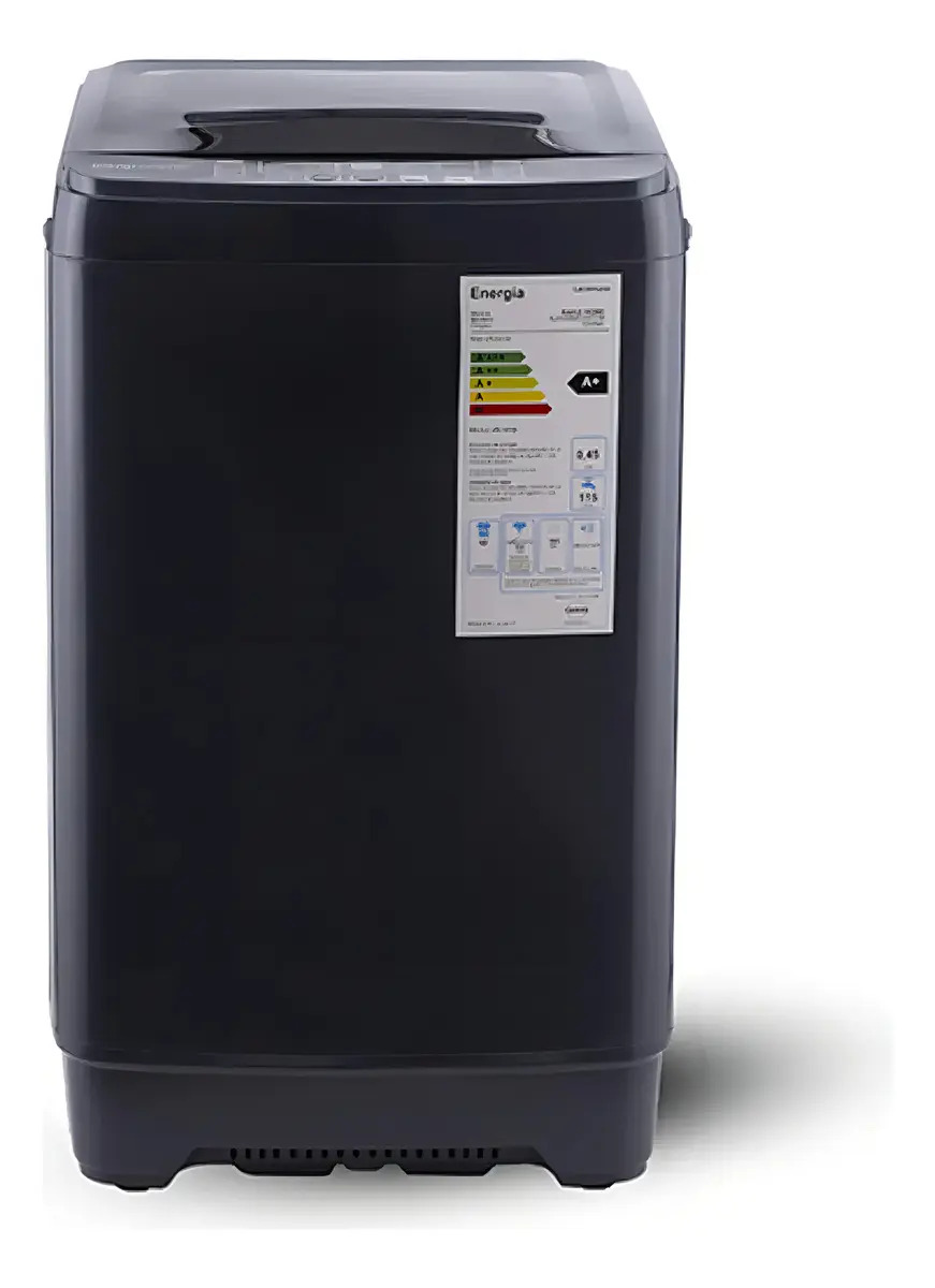 lavarropas automático carga superior Kanji KJH-WMCVSL6K de 4 Kg gris oscuro