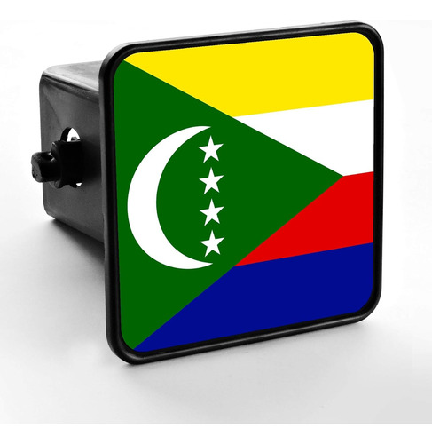 Trailer Hitch Cover - Flag Of Comoros (comorian)