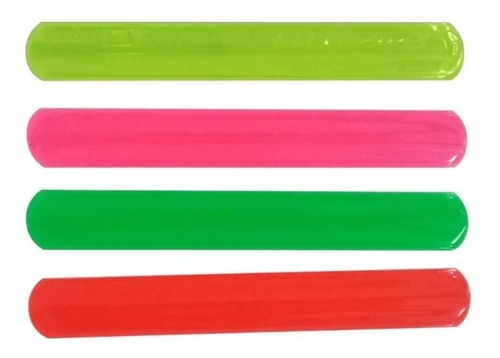 Imagen 4 de 10 de Pulsera Flúo Fluor Luz Uv X25 Cotillon Carioca Fluo