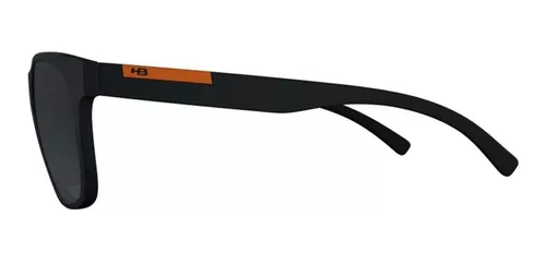 Óculos HB Underground Gloss Black/Orange preto fosco laranja masculino