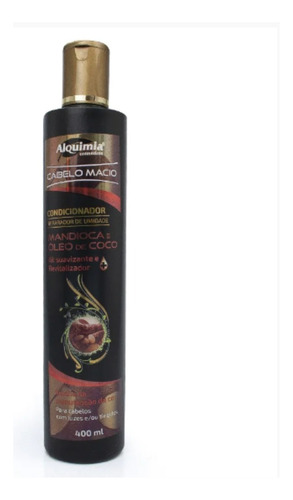 Kit 6 Unidades Shampoo Mandioca Com Óleo De Coco 400ml