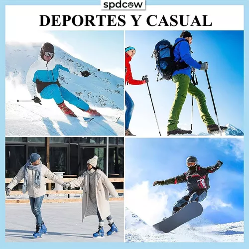 Calcetines de esquí acolchados 'snow', 2 pares, Mujer y hombre, Negro
