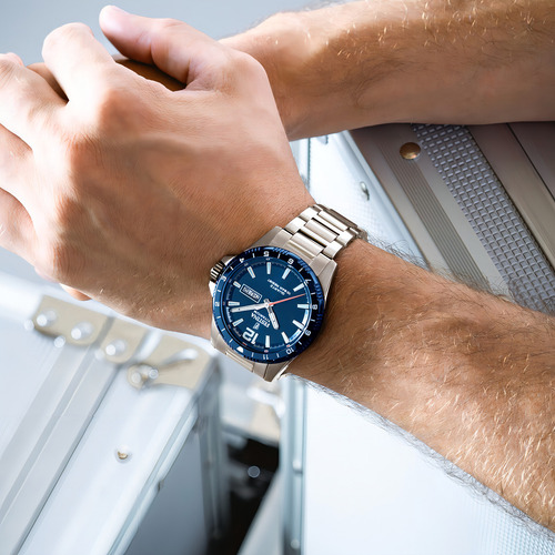 Reloj Festina F20698/2 Azul Hombre Titanio Correa Plateado