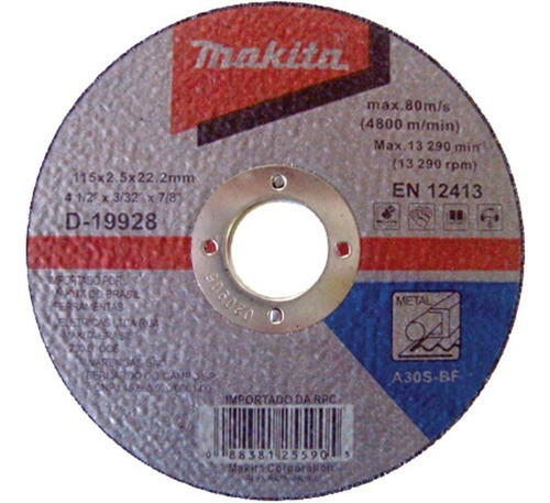Disco Makita Corte Ferro 4.1/2 X7/8