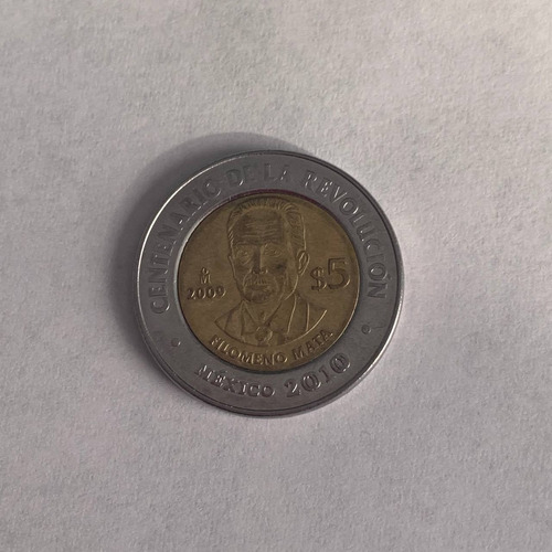 Moneda De Colección De 5 Pesos, Filomeno Mata