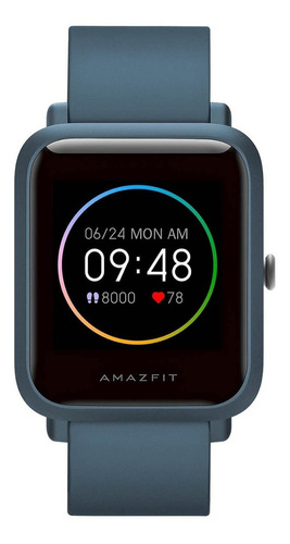 Smartwatch Amazfit Basic Bip S Lite 1.28" caja de  policarbonato  oxford blue, malla  oxford blue de  silicona A1823