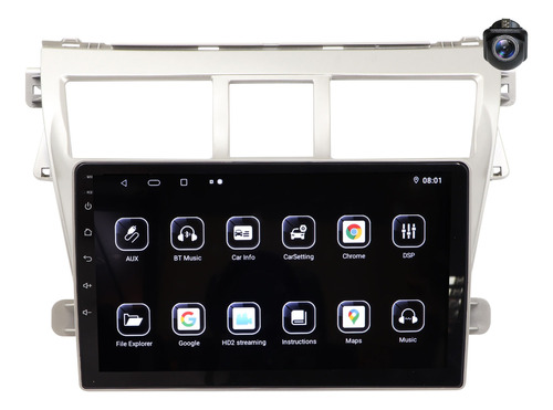 Estéreo Android Para Toyota Yaris 08-12 4 Núcleos 1280*720p
