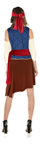 Disfraz De Pirata Rebelde Para Mujer De Tinyones, Blusa Blan