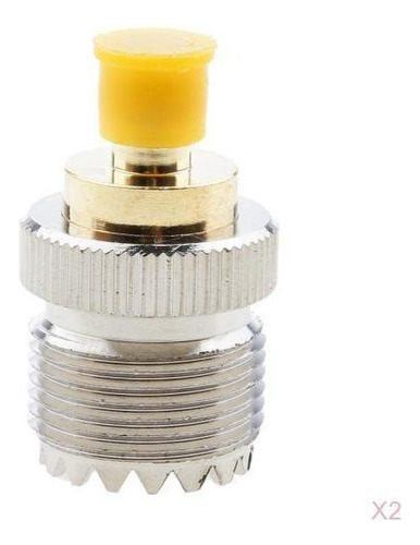 Adaptador Coaxial 2pcs Rf So239 Sma Hembra A Conector De