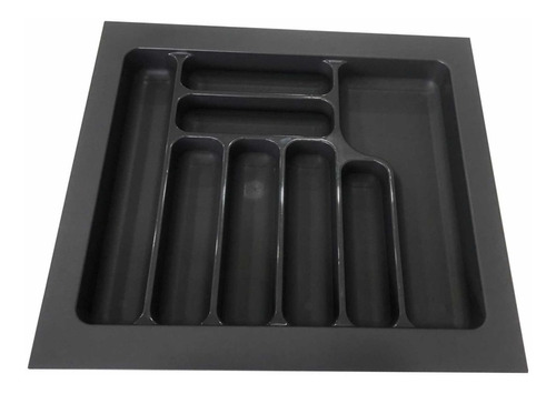 Cubiertero Organizador Plastico Cajon Cocina Gris 54 X 49cm 