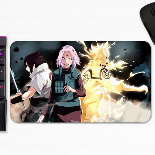 Mouse Pad Naruto Shippuden Equipo 7 Art Gamer M