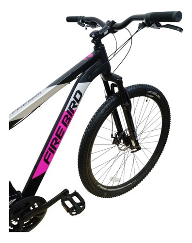 Bicicleta Mountain Bike Rodado 29 Fire Bird Dama Color Negro/rosa Tamaño Del Cuadro 16