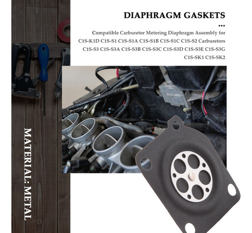 50 Piezas De Diafragma De Carburador A015006 Para Zama C1-m2