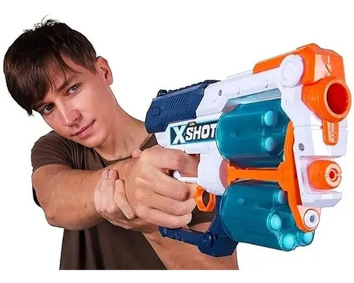 Imagen 3 de 5 de Pistola Doble X-shot Original Xcess Zombie Largo Alcance