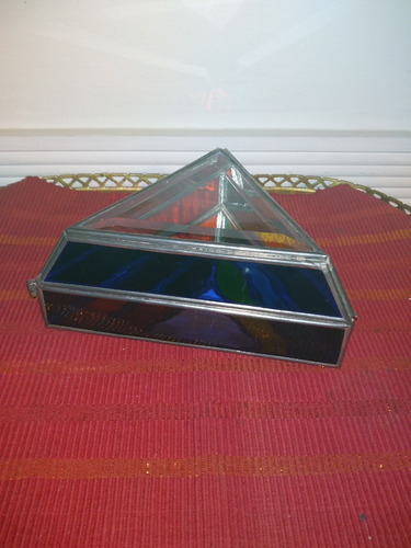 Antiguo Joyero Vitral (triangulo) Rebajada (Usado)