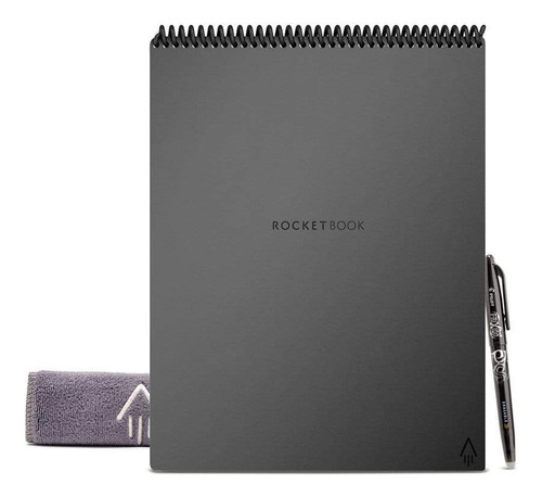 Cuaderno Inteligente Rocketbook Flip Carta Reutilizable Color Gris