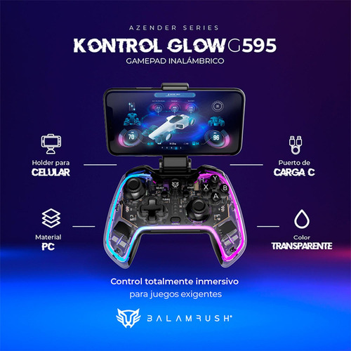 Gamepad Balam Rush Control Bt 5.0 Android Pc Switch Ps4 G595