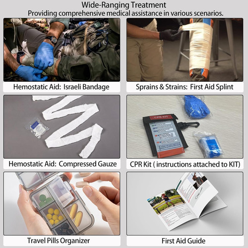 Kit Completo De Primeros Auxilios Con Compartimentos Etiquet
