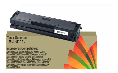 Toner 111l Generico Para Impresoras Xpress M2071hw/m2070hw