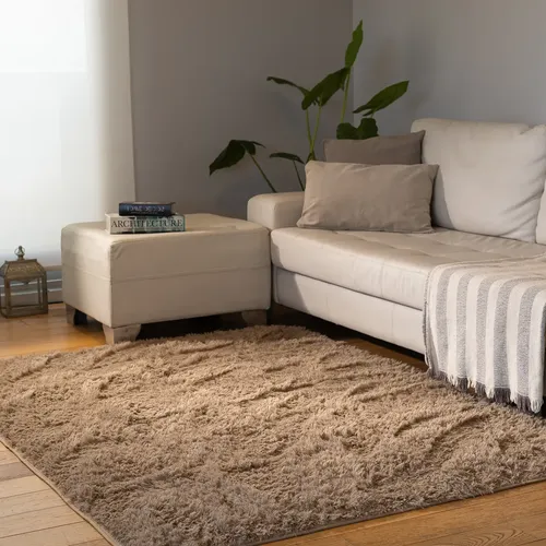 Alfombra 2x1,40 Mts Living Peluda Nórdica Pelo Largo