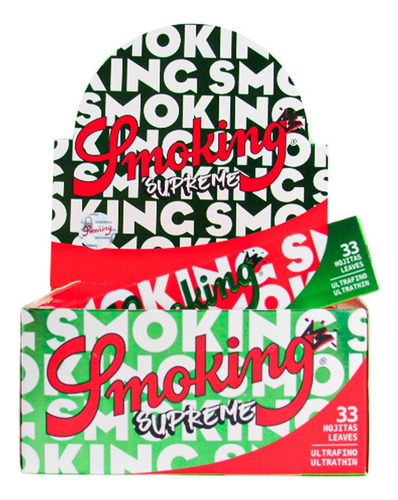 Caixa De Seda Smoking King Size Supreme Ultra Fina 50un