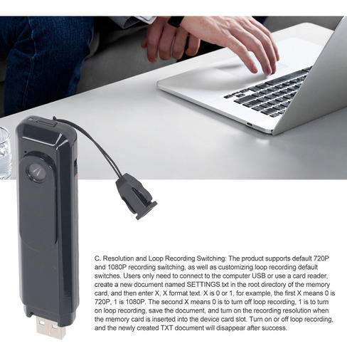 Mini Clip De Cámara Wifi, 1080p, Portátil, Recargable