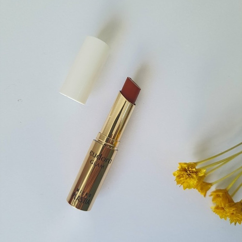 Lápiz labial Eudora Glam microplástico rojo rubí, 3,3 g